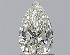 Picture of Natural Diamond 0.51 Carats, Pear with  Cut, K Color, VS1 Clarity and Certified by GIA