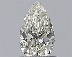 Picture of Natural Diamond 0.51 Carats, Pear with  Cut, K Color, VS1 Clarity and Certified by GIA