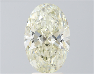 Picture of Natural Diamond 4.01 Carats, Oval with  Cut, K Color, SI2 Clarity and Certified by IGI