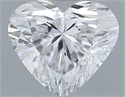 Natural Diamond 0.34 Carats, Heart with  Cut, F Color, IF Clarity and Certified by GIA