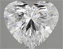 Natural Diamond 0.30 Carats, Heart with  Cut, D Color, VVS1 Clarity and Certified by GIA