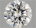 Lab Grown Diamond 3.08 Carats, Round with Ideal Cut, H Color, VS1 Clarity and Certified by IGI