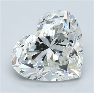 Picture of Natural Diamond 4.01 Carats, Heart with  Cut, I Color, VS2 Clarity and Certified by GIA