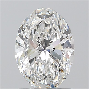 Foto Diamante Natural 1.01 quilates, Ovalado , Color F, claridad SI1 y certificado GIA de