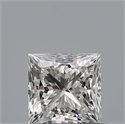 Natural Diamond 0.52 Carats, Princess with  Cut, G Color, IF Clarity and Certified by GIA