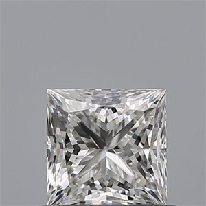 Picture of Natural Diamond 0.52 Carats, Princess with  Cut, G Color, IF Clarity and Certified by GIA