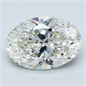 Diamante Natural 4.50 quilates, Ovalado , Color J, claridad SI1 y certificado GIA