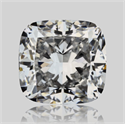 Natural Diamond 0.71 Carats, Cushion with  Cut, D Color, VVS2 Clarity and Certified by GIA
