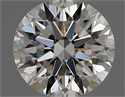 Natural Diamond 0.42 Carats, Round with Excellent Cut, J Color, VS2 Clarity and Certified by GIA