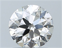 Natural Diamond 1.00 Carats, Round with Excellent Cut, J Color, SI1 Clarity and Certified by GIA