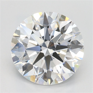 Picture of Lab Grown Diamond 3.01 Carats, Round with Ideal Cut, D Color, IF Clarity and Certified by IGI