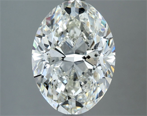 Foto Diamante Natural 3.06 quilates, Ovalado , Color J, claridad SI2 y certificado GIA de