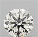 Natural Diamond 0.70 Carats, Round with Very Good Cut, J Color, SI2 Clarity and Certified by IGI