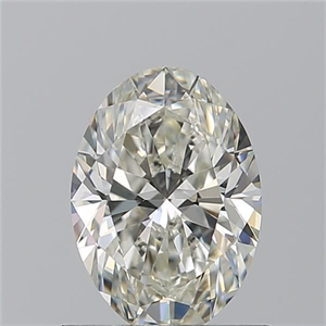 Picture of Natural Diamond 0.90 Carats, Oval with  Cut, J Color, VS2 Clarity and Certified by GIA