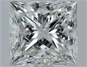 Natural Diamond 1.51 Carats, Princess with  Cut, G Color, VVS2 Clarity and Certified by GIA