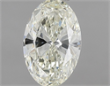 Natural Diamond 1.03 Carats, Oval with  Cut, K Color, VVS1 Clarity and Certified by IGI
