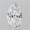 Natural Diamond 2.02 Carats, Marquise with  Cut, D Color, SI2 Clarity and Certified by GIA