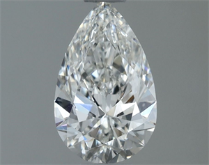 Foto Diamante Natural 0.70 quilates, De pera , Color G, claridad VVS2 y certificado GIA de