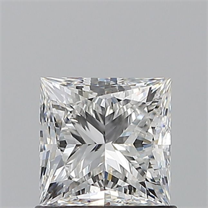 Picture of Natural Diamond 1.01 Carats, Princess with  Cut, F Color, SI1 Clarity and Certified by GIA