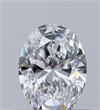 Natural Diamond 0.40 Carats, Oval with  Cut, D Color, VS2 Clarity and Certified by GIA