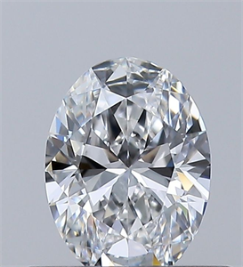 Picture of Natural Diamond 0.40 Carats, Oval with  Cut, D Color, VS2 Clarity and Certified by GIA