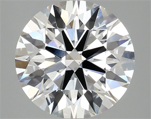 Picture of Lab Grown Diamond 3.09 Carats, Round with Ideal Cut, D Color, VS2 Clarity and Certified by IGI