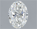 Natural Diamond 1.20 Carats, Oval with  Cut, E Color, SI1 Clarity and Certified by GIA