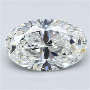 Picture of Natural Diamond 3.01 Carats, Oval with  Cut, H Color, VVS2 Clarity and Certified by GIA