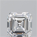 Natural Diamond 0.71 Carats, Asscher with  Cut, E Color, VS2 Clarity and Certified by GIA