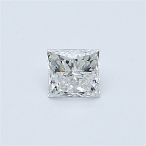 Picture of Natural Diamond 0.32 Carats, Princess with  Cut, D Color, SI1 Clarity and Certified by GIA