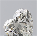 Natural Diamond 0.50 Carats, Heart with  Cut, J Color, IF Clarity and Certified by GIA