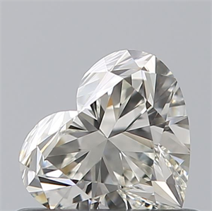 Picture of Natural Diamond 0.50 Carats, Heart with  Cut, J Color, IF Clarity and Certified by GIA