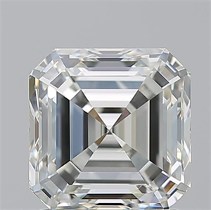 Picture of Natural Diamond 2.01 Carats, Asscher with  Cut, K Color, VVS2 Clarity and Certified by GIA