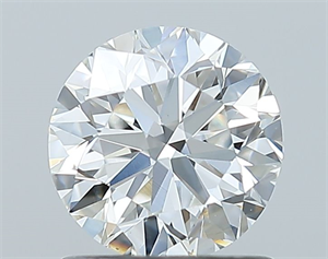 Picture of Natural Diamond 1.01 Carats, Round with Very Good Cut, G Color, SI1 Clarity and Certified by GIA