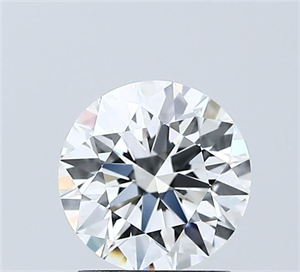 Picture of Lab Grown Diamond 1.50 Carats, Round with Excellent Cut, E Color, VVS2 Clarity and Certified by IGI
