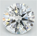 Lab Grown Diamond 3.19 Carats, Round with Excellent Cut, D Color, VVS1 Clarity and Certified by GIA
