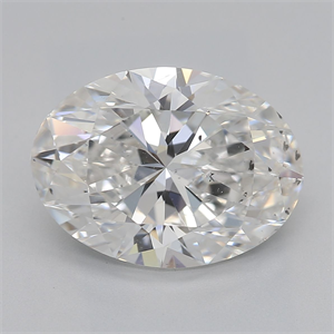 Picture of Natural Diamond 3.01 Carats, Oval with  Cut, G Color, SI1 Clarity and Certified by GIA