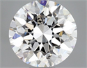 Natural Diamond 0.50 Carats, Round with Excellent Cut, F Color, SI1 Clarity and Certified by GIA