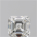 Diamante Natural 1.53 quilates, Asscher , Color I, claridad VVS2 y certificado GIA