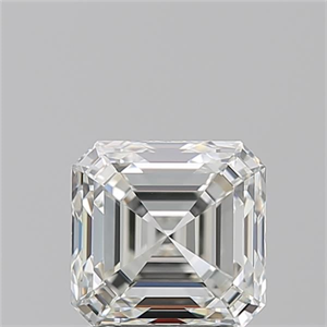 Foto Diamante Natural 1.53 quilates, Asscher , Color I, claridad VVS2 y certificado GIA de