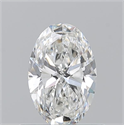 Natural Diamond 0.70 Carats, Oval with  Cut, F Color, SI1 Clarity and Certified by GIA