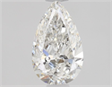 Natural Diamond 0.50 Carats, Pear with  Cut, F Color, VS1 Clarity and Certified by GIA