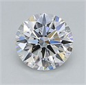 Lab Grown Diamond 1.03 Carats, Round with Ideal Cut, F Color, VS1 Clarity and Certified by IGI