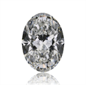 Natural Diamond 0.80 Carats, Oval with  Cut, F Color, VS1 Clarity and Certified by GIA