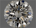 Diamante Natural 0.41 quilates, Redondo , Color K, claridad IF y certificado GIA