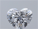 Natural Diamond 0.35 Carats, Heart with  Cut, D Color, VVS2 Clarity and Certified by GIA