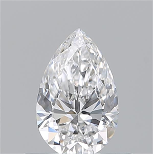 Picture of Natural Diamond 0.52 Carats, Pear with  Cut, D Color, VVS2 Clarity and Certified by GIA