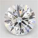 Lab Grown Diamond 3.08 Carats, Round with Ideal Cut, D Color, VVS1 Clarity and Certified by IGI
