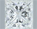 Natural Diamond 0.90 Carats, Princess with  Cut, I Color, VVS1 Clarity and Certified by IGI