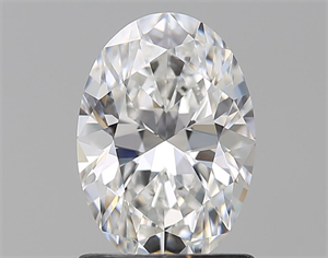 Picture of Natural Diamond 1.27 Carats, Oval with  Cut, F Color, VVS1 Clarity and Certified by GIA